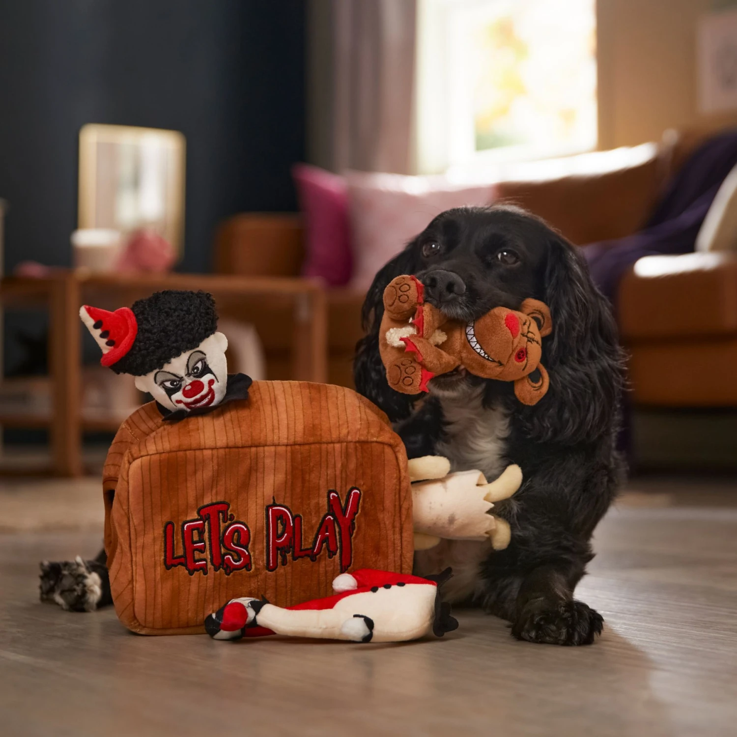 Frisco Halloween Scary Toy Box Hide & Seek Puzzle Plush Squeaky Dog Toy 6 Frisco Halloween Scary Toy Box Hide & Seek Puzzle Plush Squeaky Dog Toy - Image 4