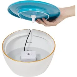 Frisco Ceramic Clouds Dog & Cat Fountain -Frisco 355803 PT3. AC SS1800 V1666109478