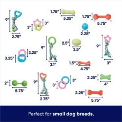 Frisco Small Breed Puppies Rope & TPR Variety Pack Puppy Toy -Frisco 358552 PT1. AC SS1800 V1661864694