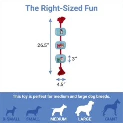 Frisco Holiday Ho Ho Ho Plush With Rope Squeaky Dog Toy -Frisco 360954 PT1. AC SS1800 V1661347851