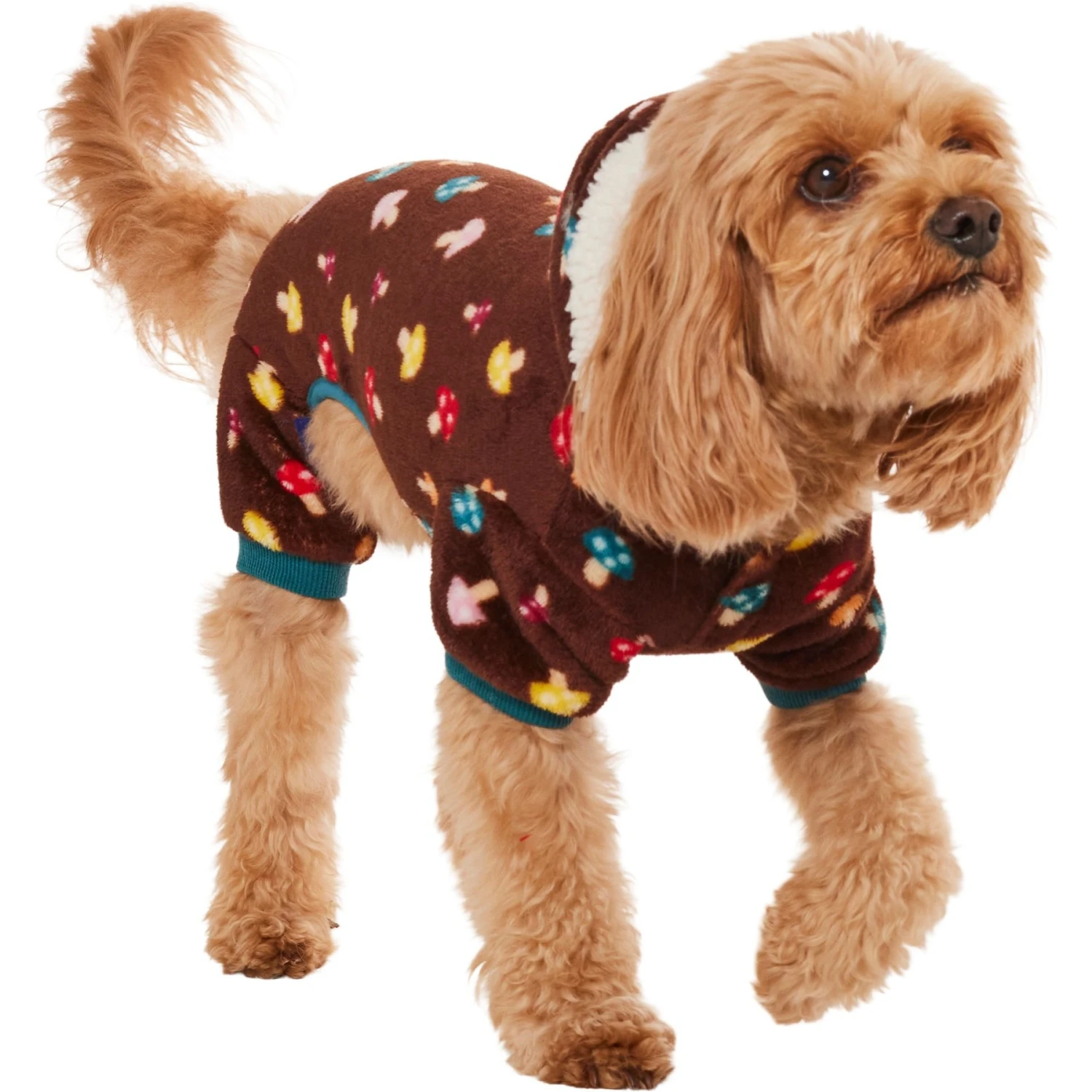 Frisco Cozy Plush Fleece Dog & Cat PJs, Mushrooms 5 Frisco Cozy Plush Fleece Dog & Cat PJs, Mushrooms - Image 3