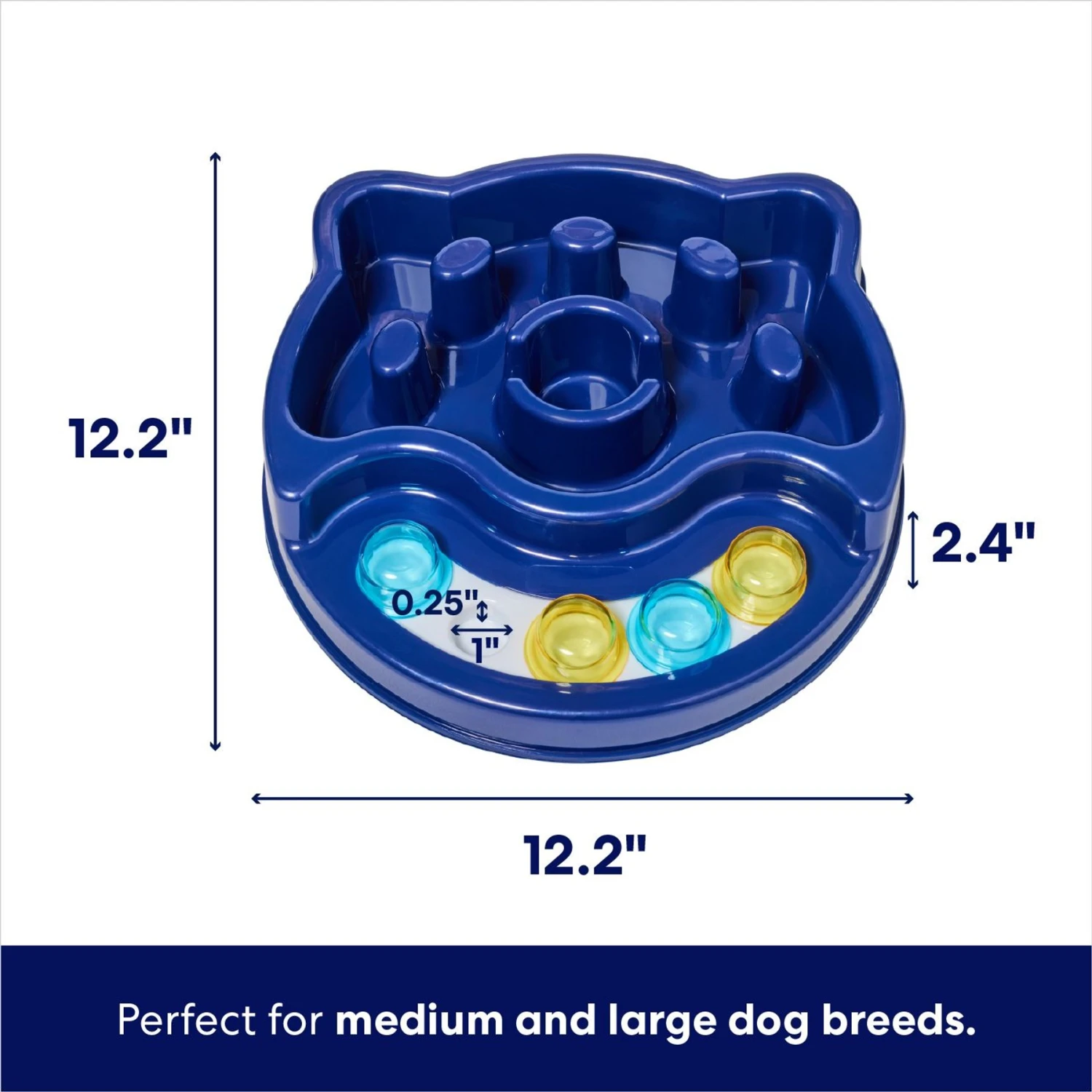Frisco Interactive Dog Slow Feeder Bowl 4 Frisco Interactive Dog Slow Feeder Bowl - Image 2