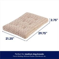 Frisco Double Door Furniture Style Dog Crate, Black & Frisco Swirl Dog Crate Mat -Frisco 947710 PT6. AC SS1800 V1693602741